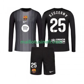 Maillot de Foot FC Barcelone Szczesny 25 Gardien Troisième 2025-26 Manches Longues - Enfant